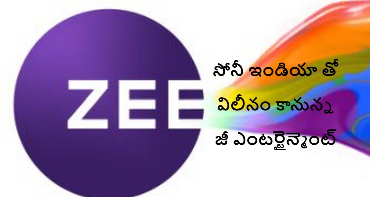 సోనీ ఇండియా తో విలీనం కానున్న జీ ఎంటర్టైన్మెంట్