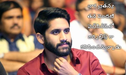 నాగ చైతన్య తన మొదటి వెబ్‌సిరీస్‌లో జర్నలిస్ట్ గా కనిపించనున్నాడు