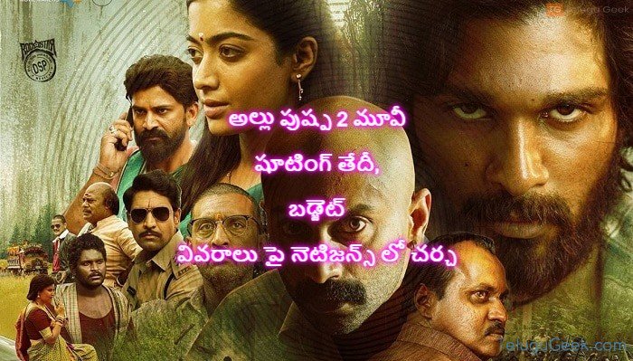 అల్లు పుష్ప 2 మూవీ షూటింగ్ తేదీ, బడ్జెట్ వివరాలు పై నెటిజన్స్ లో చర్చ