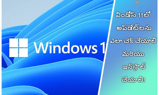 విండోస్ 11లో అప్‌డేట్‌లను ఎలా చెక్ చేయాలి మరియు ఇన్‌స్టాల్ చేయాలి!