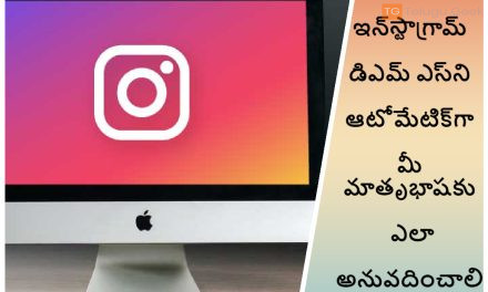 ఇన్‌స్టాగ్రామ్ డిఎమ్‌ ఎస్‌ని ఆటోమేటిక్‌గా మీ మాతృభాషకు ఎలా అనువదించాలి