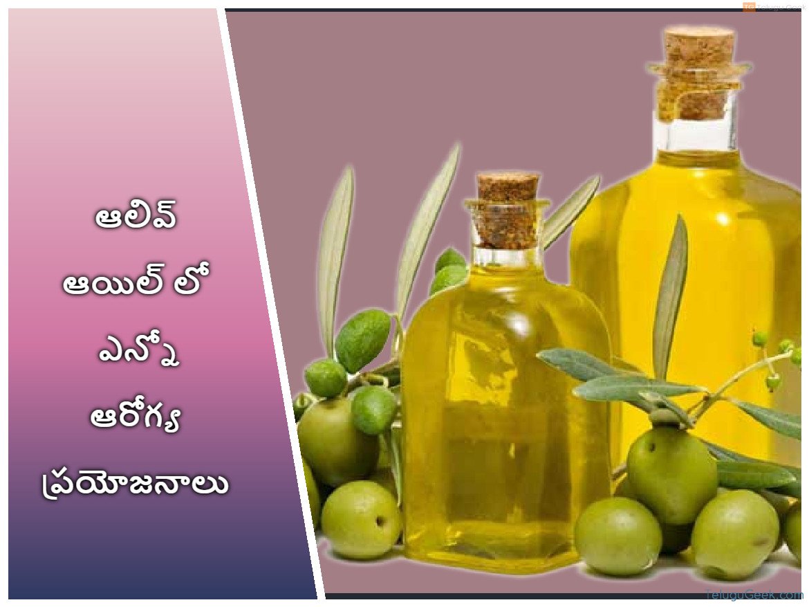 ఆలివ్ ఆయిల్ లో ఎన్నో ఆరోగ్య ప్రయోజనాలు దాగి వున్నాయి TeluguGeek