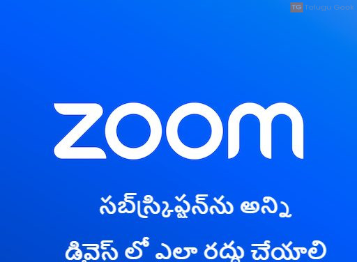 జూమ్ సబ్‌స్క్రిప్షన్‌ను అన్ని డివైస్ లో ఎలా రద్దు చేయాలి